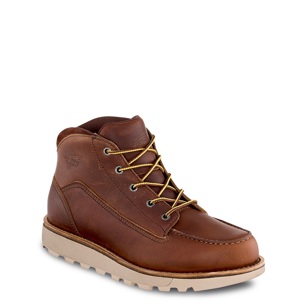 Red Wing Traction Tred Lite - Men's Waterproof Soft Toe Chukka - Click Image to Close