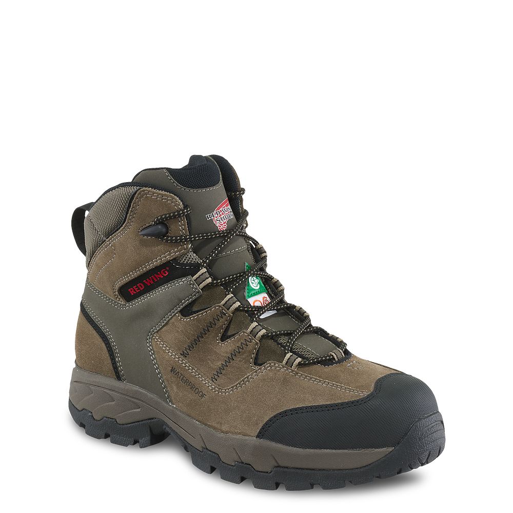 Red Wing TruHiker - Men's 6-inch Waterproof CSA Safety Toe Hiker Boot - Click Image to Close