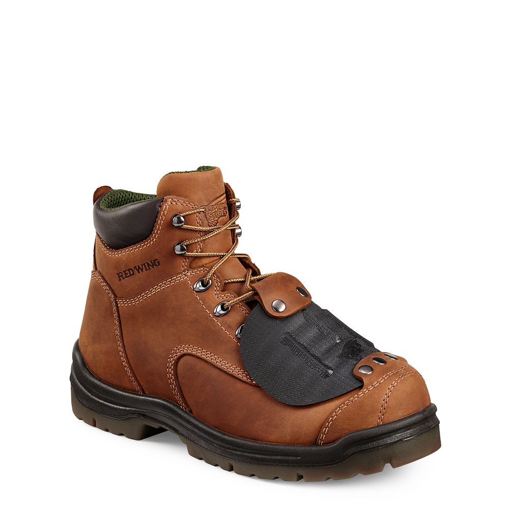 Red Wing King Toe® - Men's 6-inch Safety Toe Metguard Boot - Click Image to Close