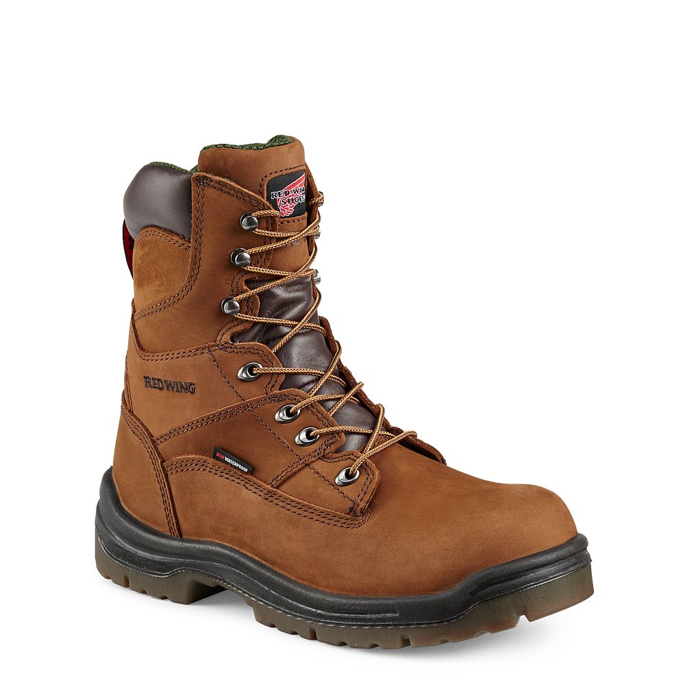 Red Wing King Toe® - Men's 8-inch Insulated, Waterproof Safety Toe Boot - Click Image to Close