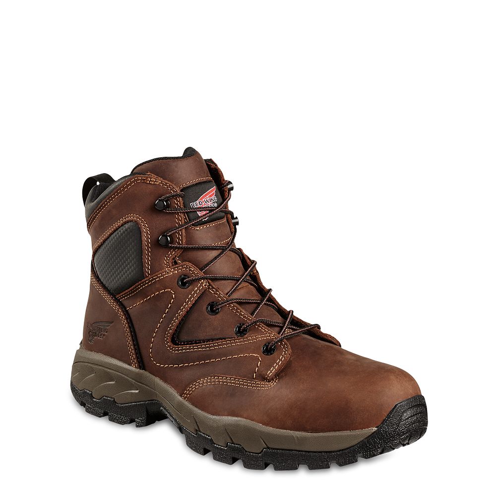 Red Wing TruHiker - Men's 6-inch Safety Toe Hiker Boot - Click Image to Close