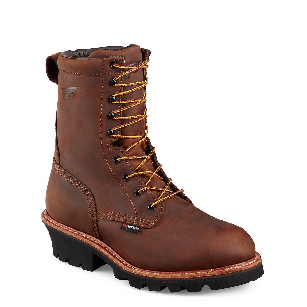 Red Wing LoggerMax - Men's 9-inch Insulated, Waterproof Safety Toe Boot - Click Image to Close