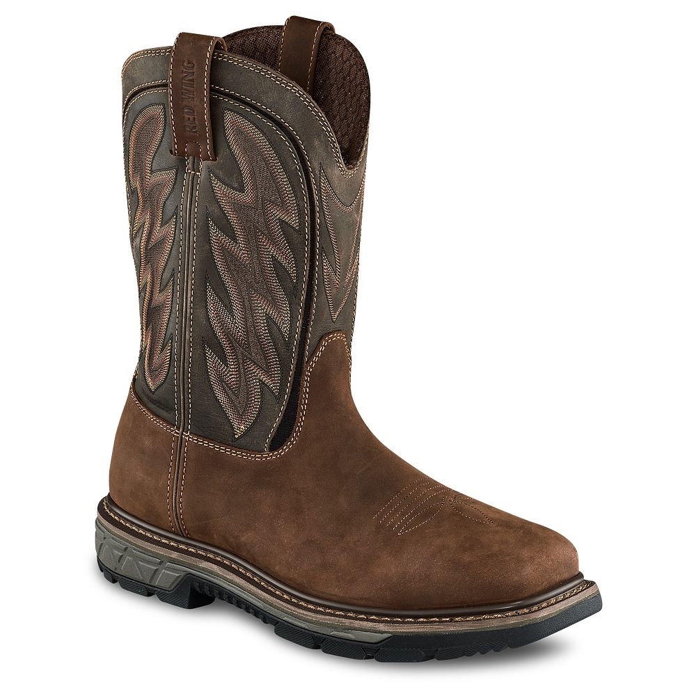 Red Wing Rio Flex - Men's 11-inch Waterproof, Safety Toe Pull-On Boot - Click Image to Close