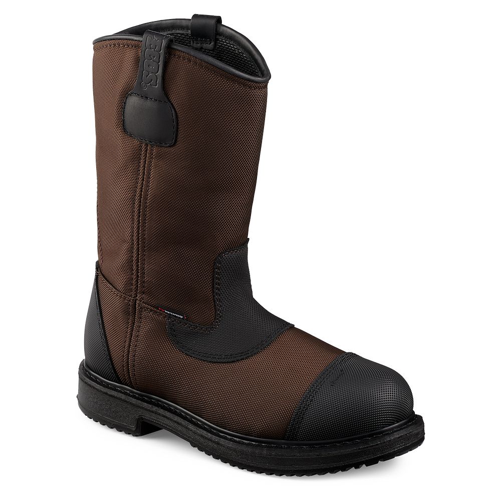 Red Wing MaxBond - Men's 12-inch Waterproof Safety Toe Pull-On Boot - Click Image to Close