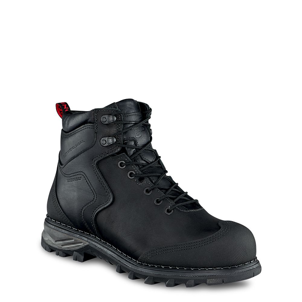 Red Wing Burnside - Men's 6-inch Waterproof Safety Toe Boot - Click Image to Close