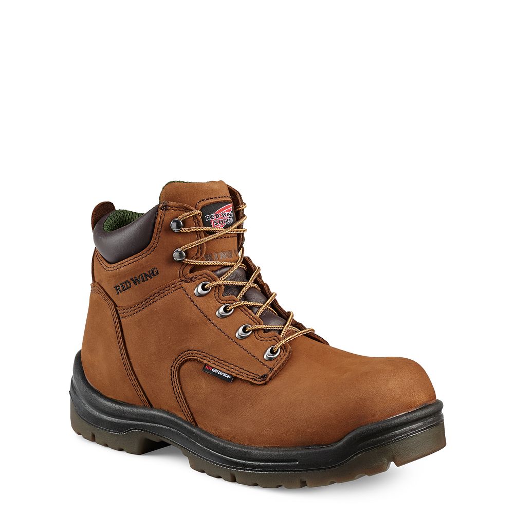 Red Wing King Toe® - Men's 6-inch Insulated, Waterproof Safety Toe Boot - Click Image to Close