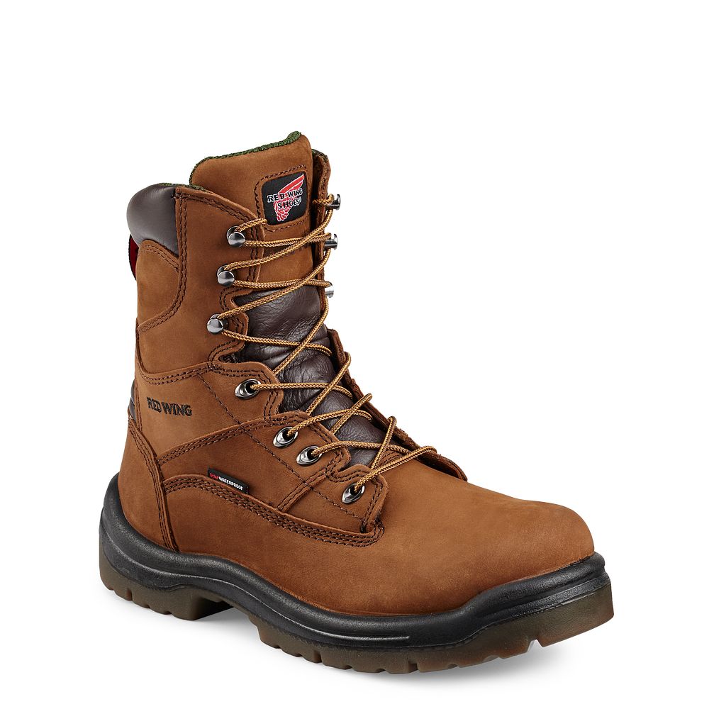 Red Wing King Toe® - Men's 8-inch Waterproof Soft Toe Boot - Click Image to Close