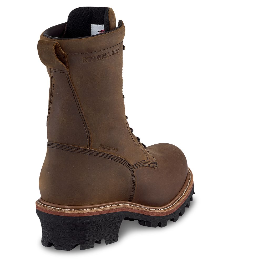 Red Wing LoggerMax - Men's 9-inch Insulated, Waterproof Safety Toe Logger Boot