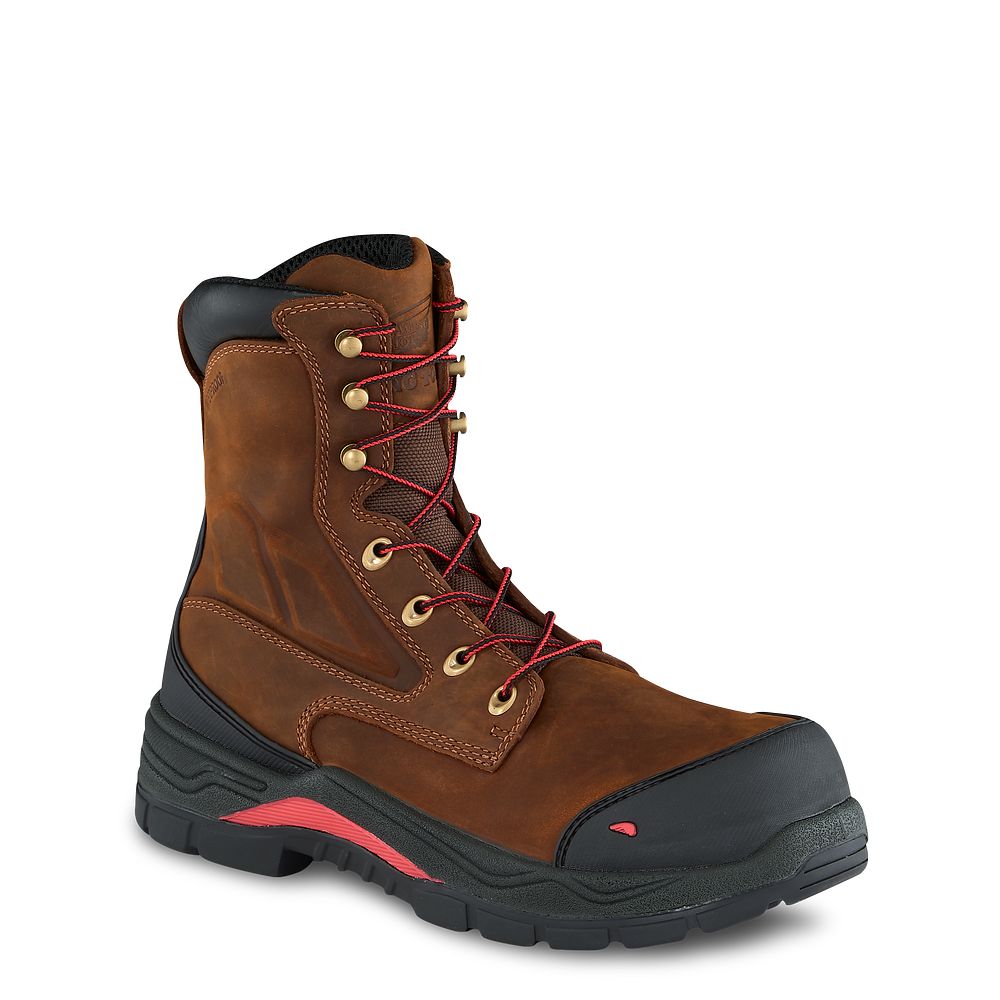 Red Wing King Toe® ADC - Men's 8-inch Waterproof Safety Toe Boot - Click Image to Close