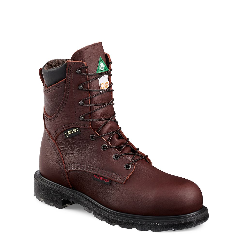 Red Wing SuperSole® 2.0 - Men's 8-inch Waterproof CSA Safety Toe Boot - Click Image to Close