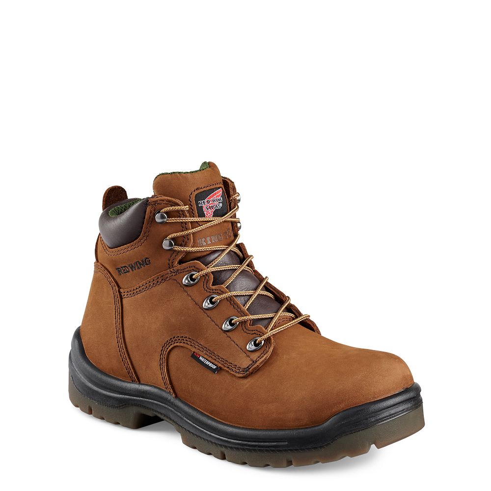 Red Wing King Toe® - Men's 6-inch Waterproof Soft Toe Boot - Click Image to Close