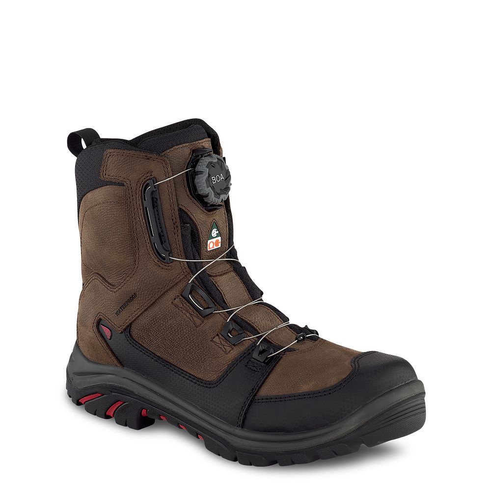 Red Wing Tradesman - Men's 8-inch BOA®, Waterproof, CSA Safety Toe Boot - Click Image to Close