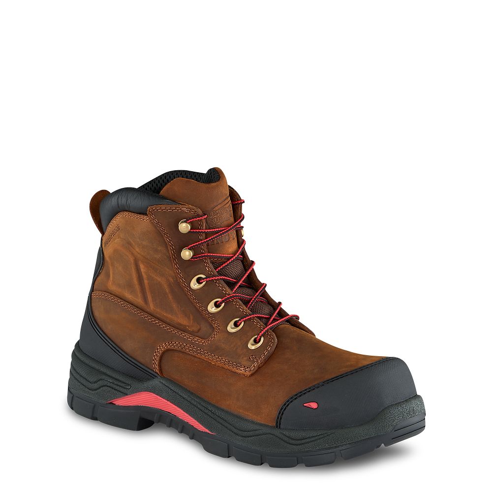 Red Wing King Toe® ADC - Men's 6-inch Waterproof Safety Toe Boot - Click Image to Close