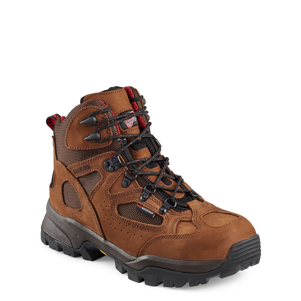 Red Wing TruHiker - Men's 6-inch Waterproof Safety Toe Hiker Boot - Click Image to Close