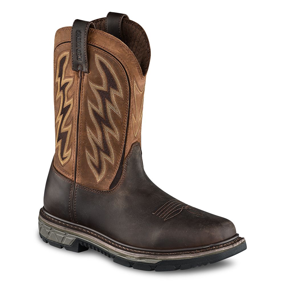 Red Wing Rio Flex - Men's 11-inch Waterproof, Soft Toe Pull-On Boot - Click Image to Close