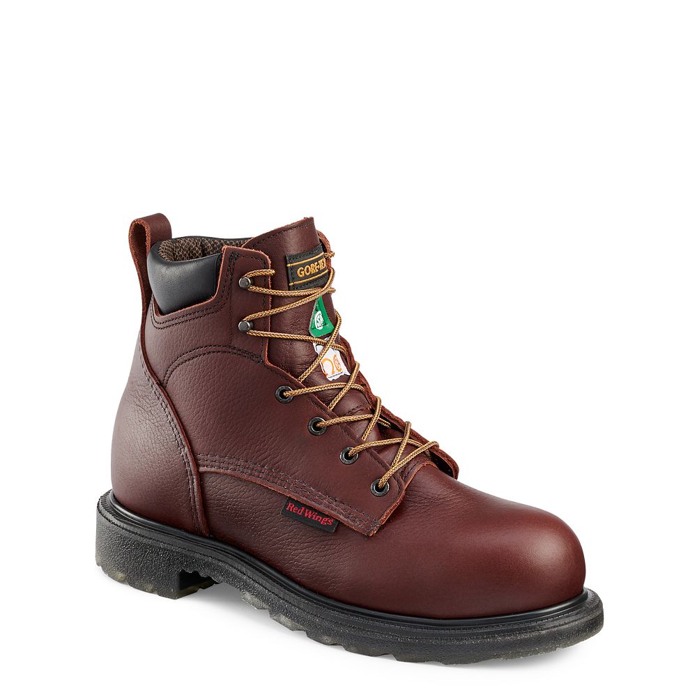 Red Wing SuperSole® 2.0 - Men's 6-inch Waterproof CSA Safety Toe Boot - Click Image to Close