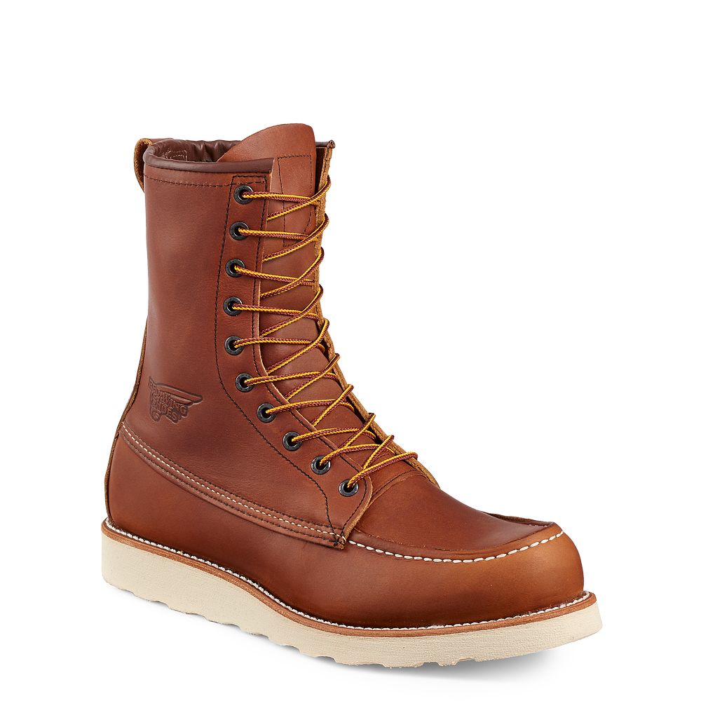 Red Wing Traction Tred - Men's 8-inch Soft Toe Boot - Click Image to Close