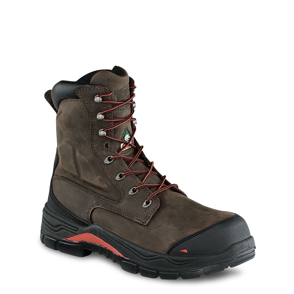 Red Wing King Toe® ADC - Men's 8-inch Insulated, Waterproof CSA Safety Toe Boot - Click Image to Close