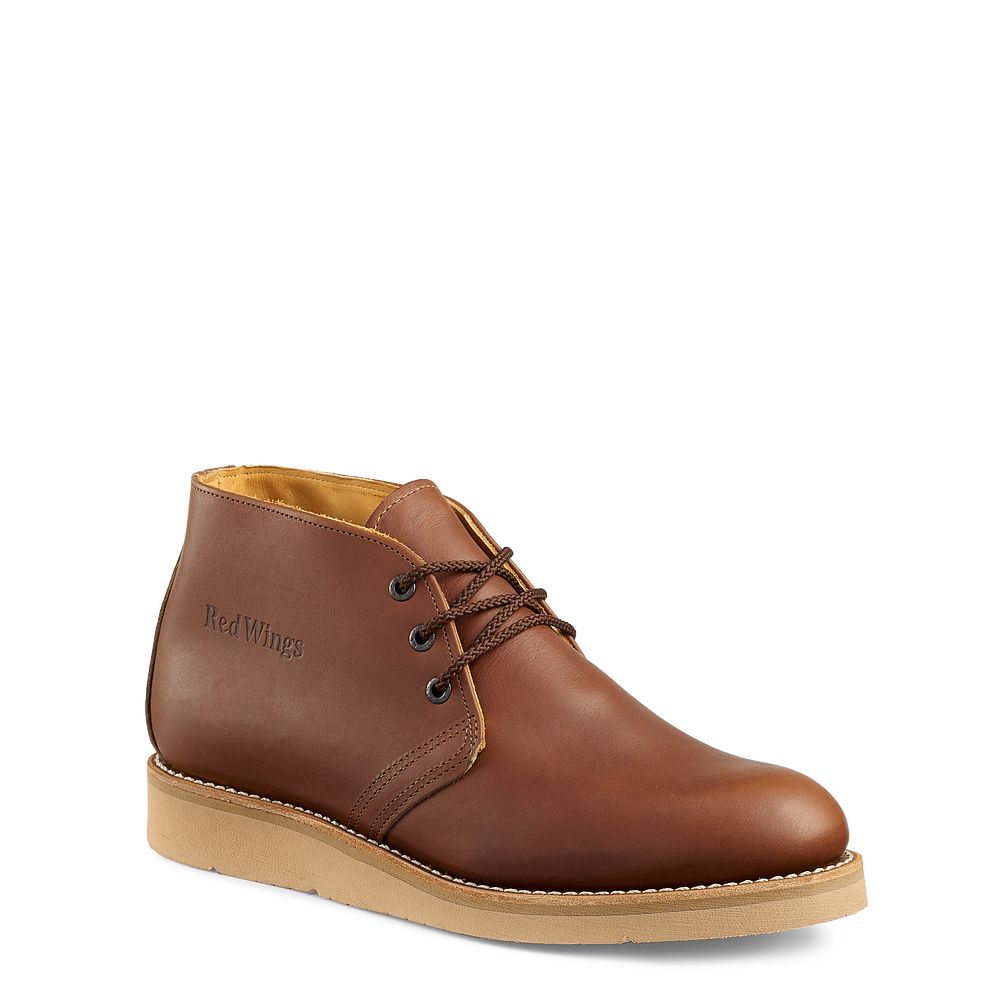 Red Wing Traction Tred - Men's Chukka Soft Toe Boot - Click Image to Close